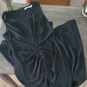 Ali + Jay Black Long Dress Gathered Front